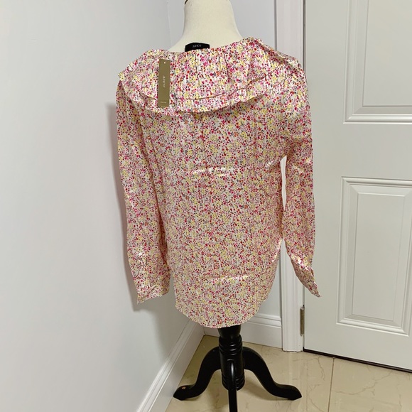 J. Crew Ruffle Top In Field Day Print - Picture 6 of 7